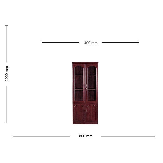 SR/YN-1102 BOOK CABINET 2 DOOR Mobel Furniture