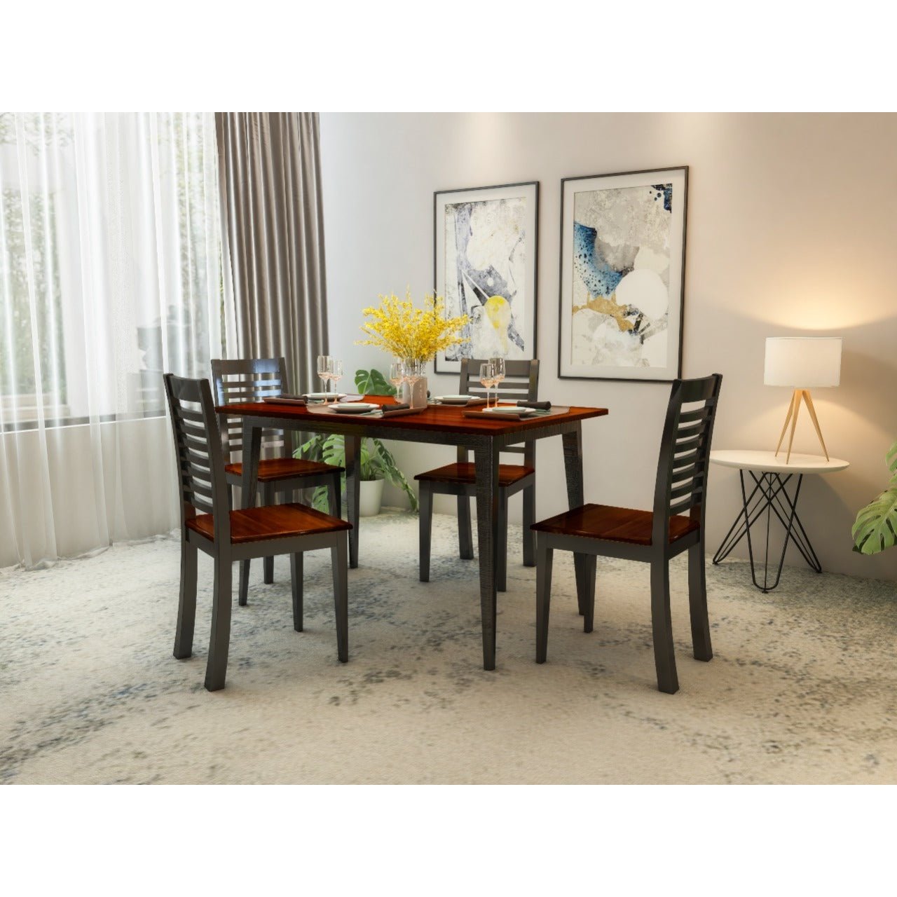 US-7004-MANCHESTER DINING SET BI-COLOUR Mobel Furniture
