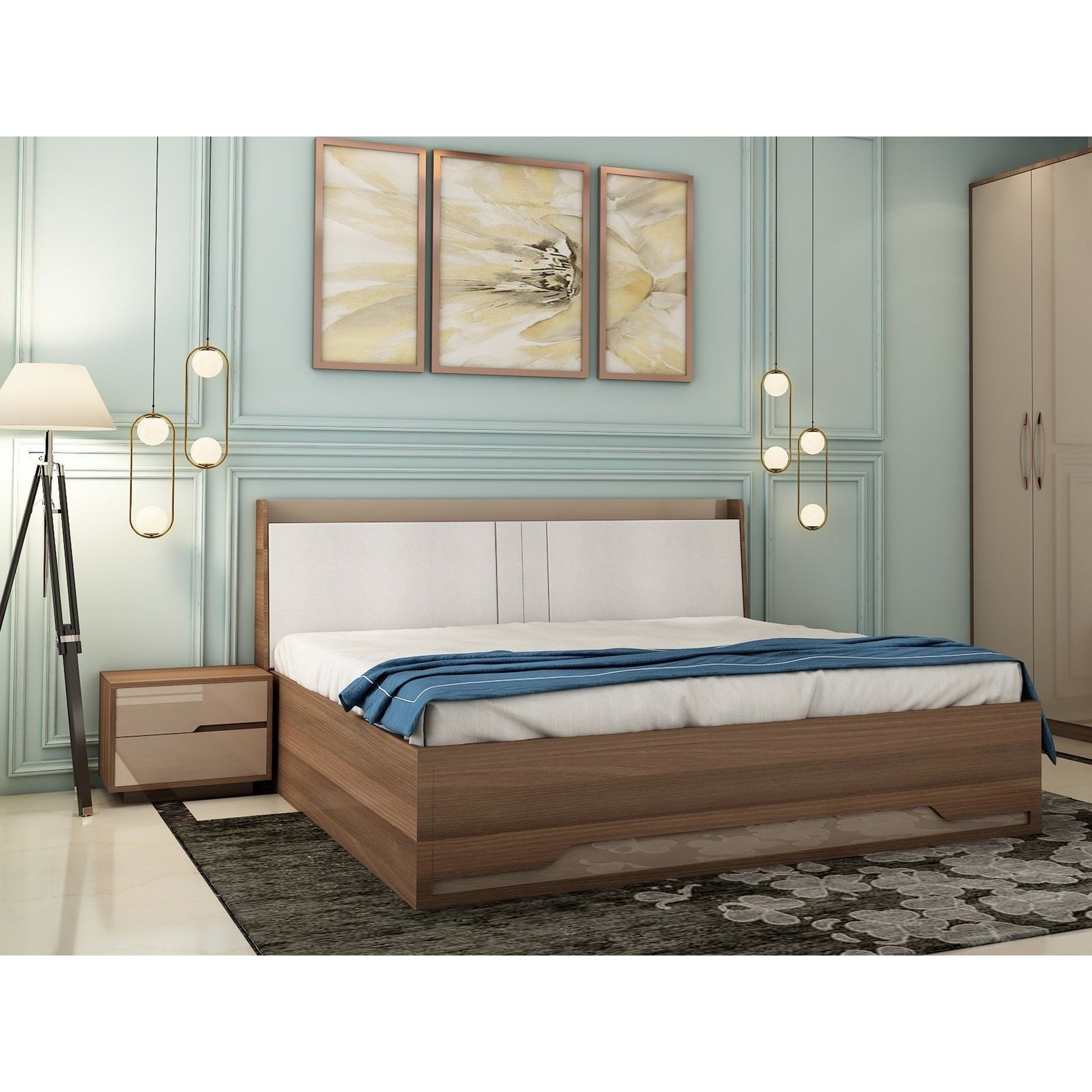 UW-2713, NEW YORK DOUBLE BED Mobel Furniture