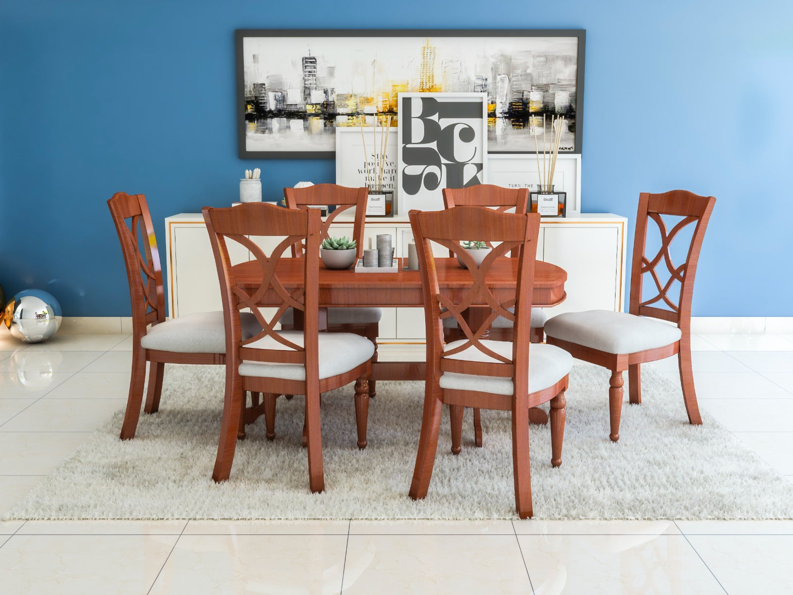 US-711 6 Str Nancy Dining Table