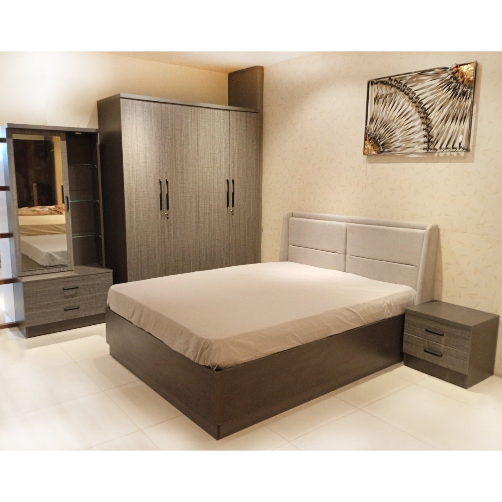 UW-2716 JAMAICA BEDROOM PACKAGE SLATE GREY Mobel Furniture