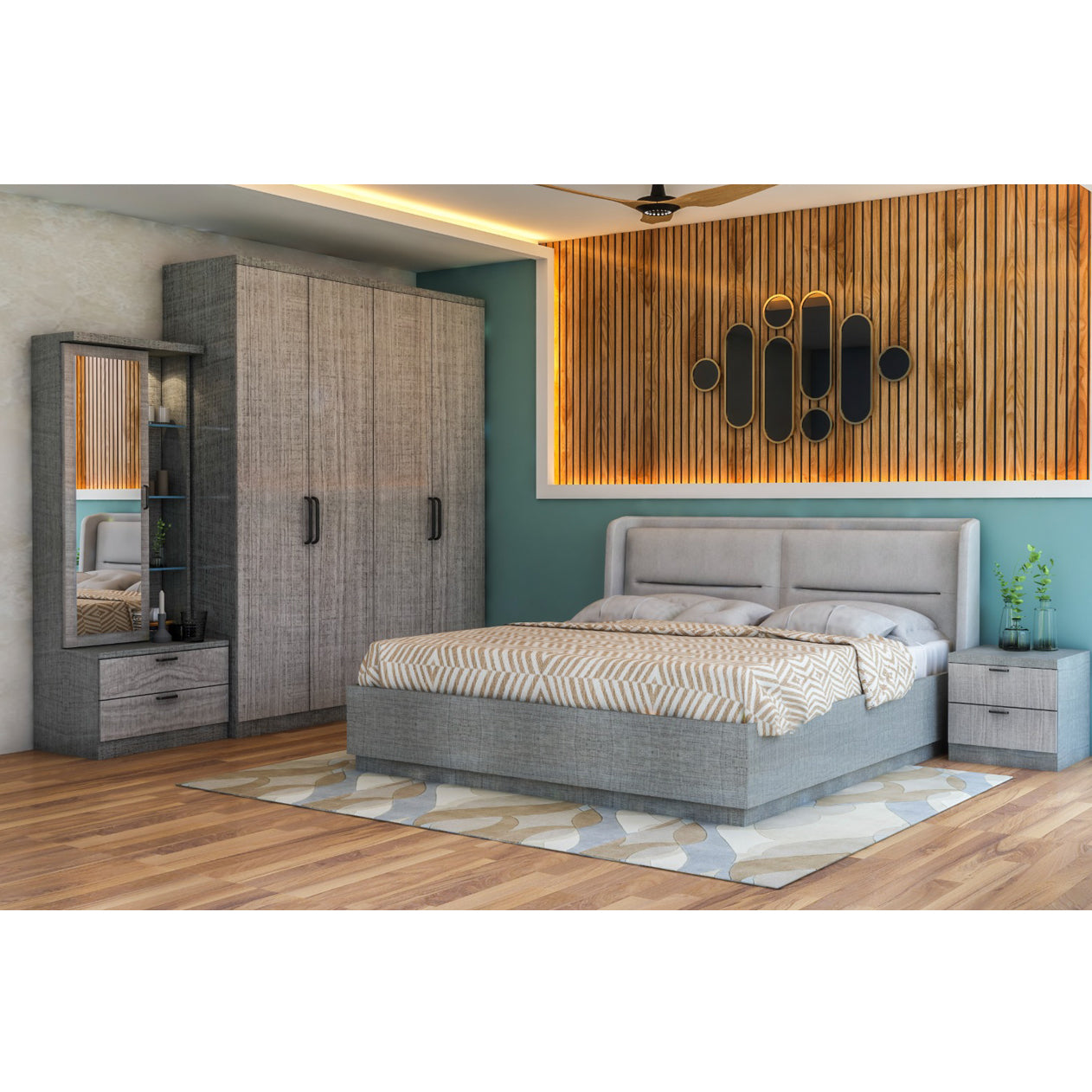 UW-2716 JAMAICA BEDROOM PACKAGE (SLATE GREY)