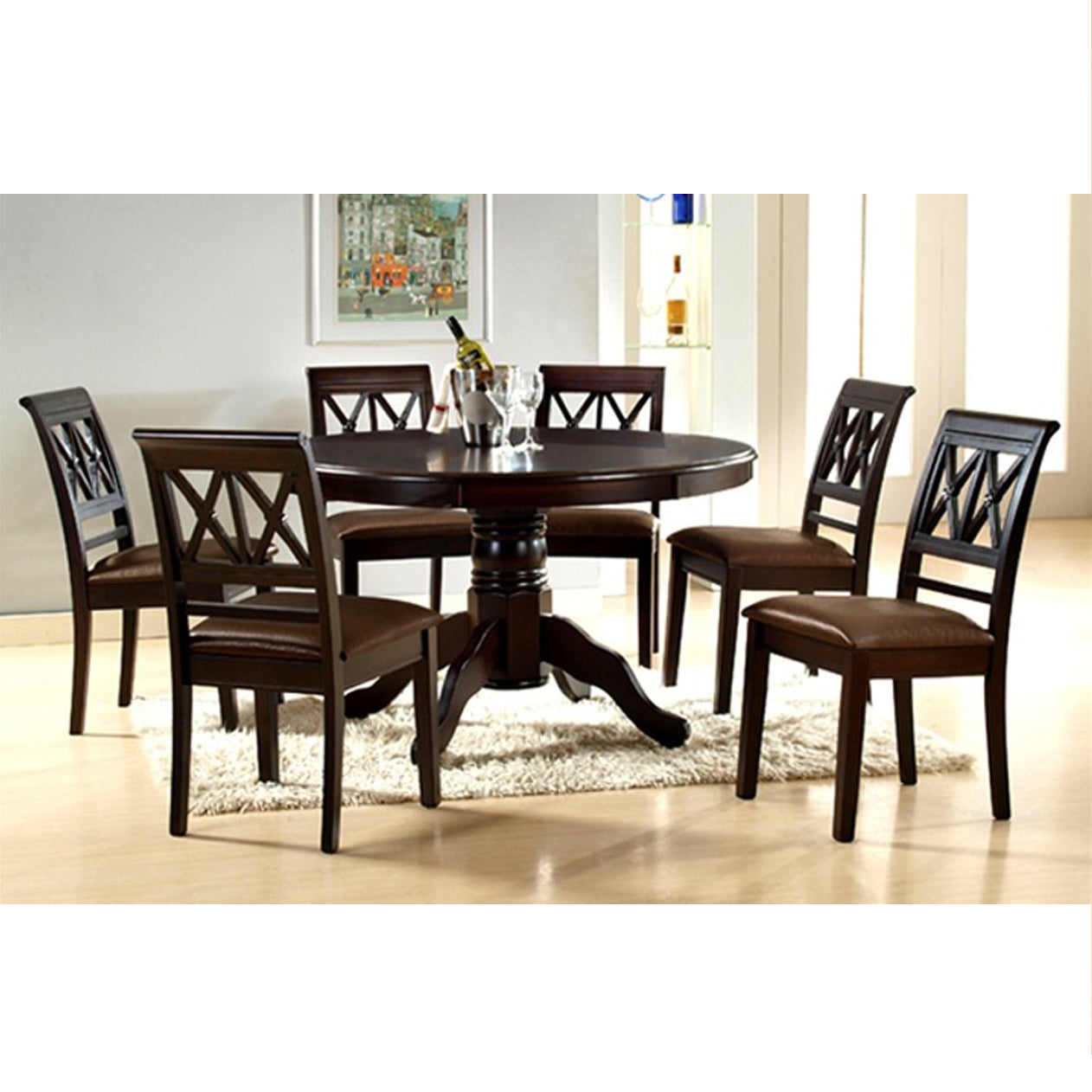 US-7007 TACO DINING SET WITH 6 CHAIR