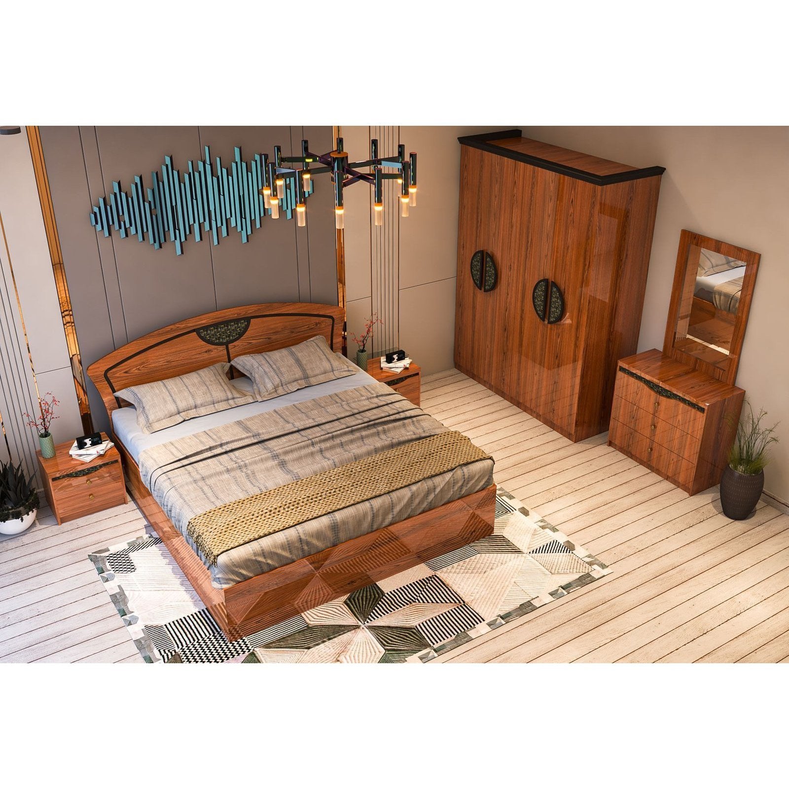 UW-9107 DAISY BEDROOM SET Mobel Furniture