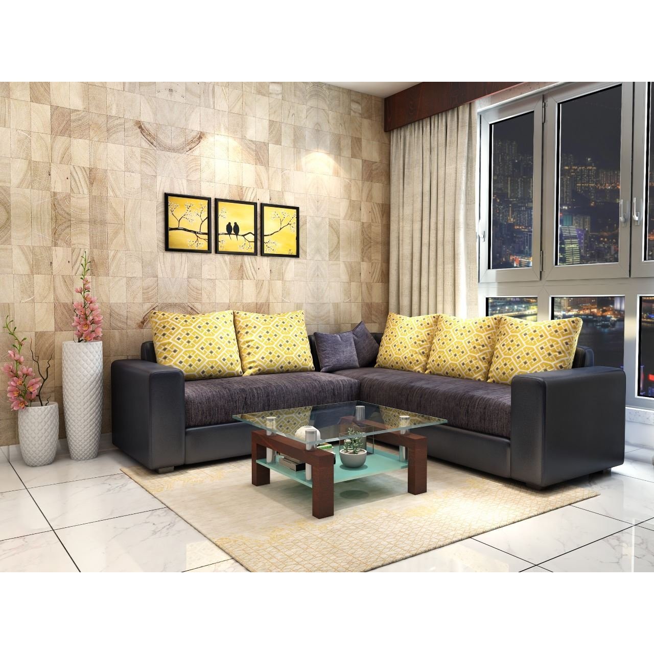 VR-171 CUBE L-SHAPED SOFA SET Mobel Furniture