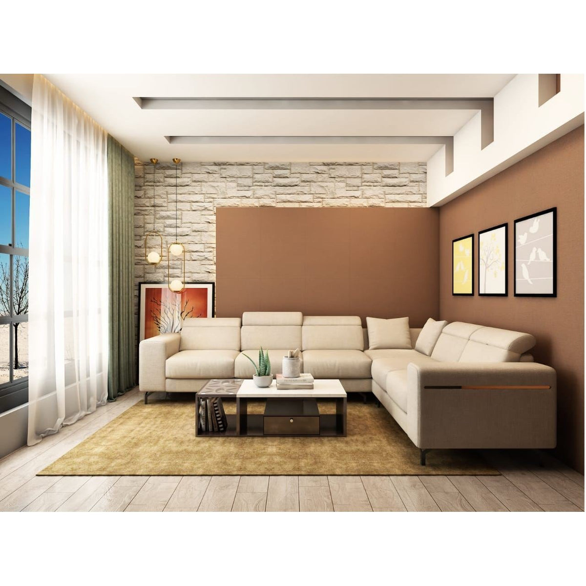 VR-170 ATLANTA L-SHAPED SOFA SET