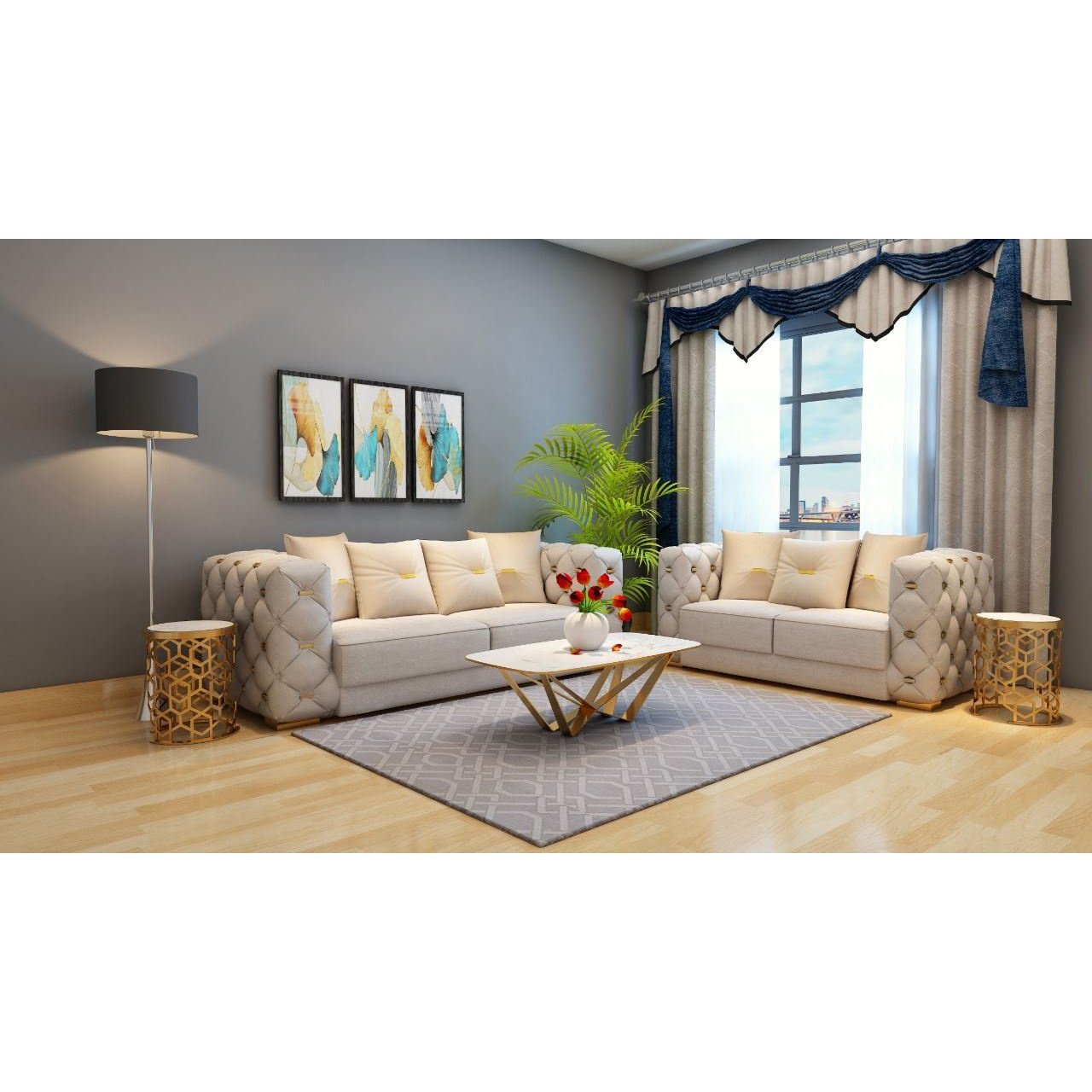 VR-158 CAVALLI SOFA SET 3+2 Mobel Furniture