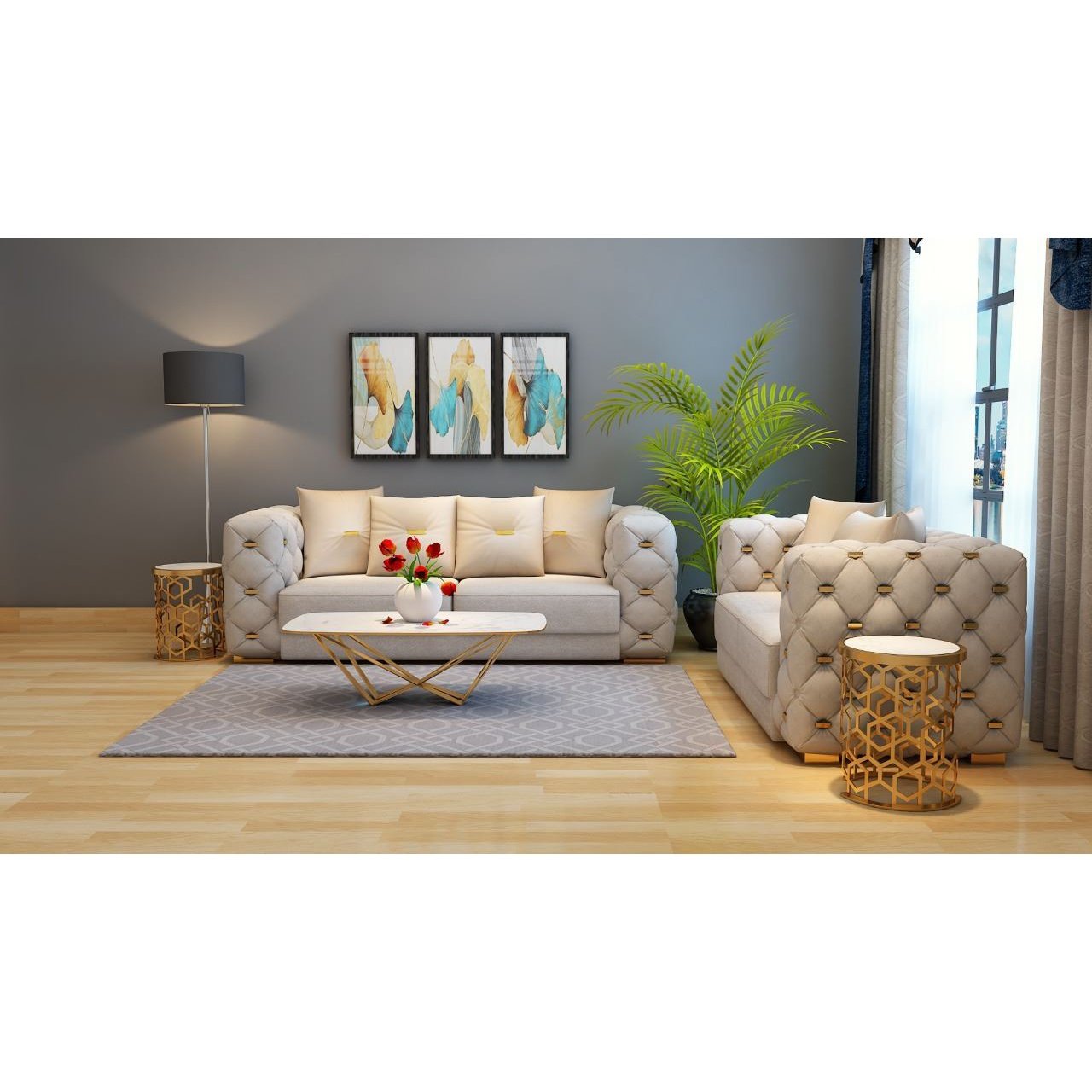 VR-158 CAVALLI SOFA SET 3+2 Mobel Furniture