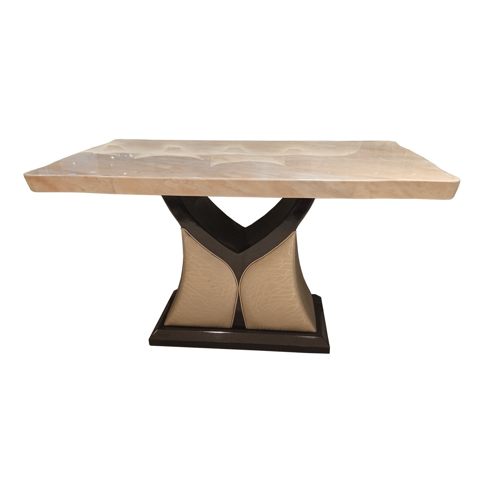 SR/HA-T3016-M/MA271 DUNE 4 SEATER DINING TABLE MARBLE TOP Mobel Furniture
