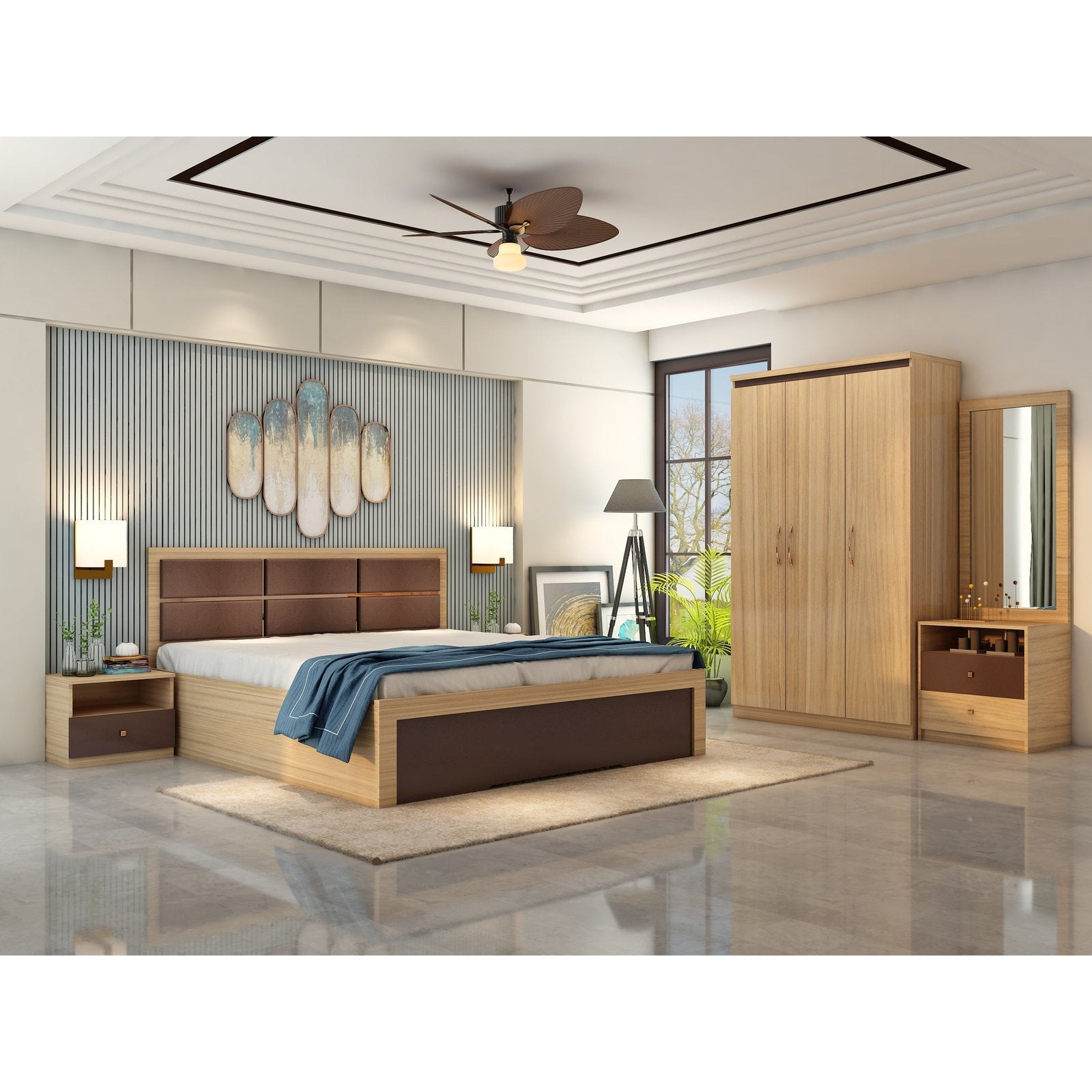 UW-2712 CHICAGO BEDROOM PACKAGE Mobel Furniture