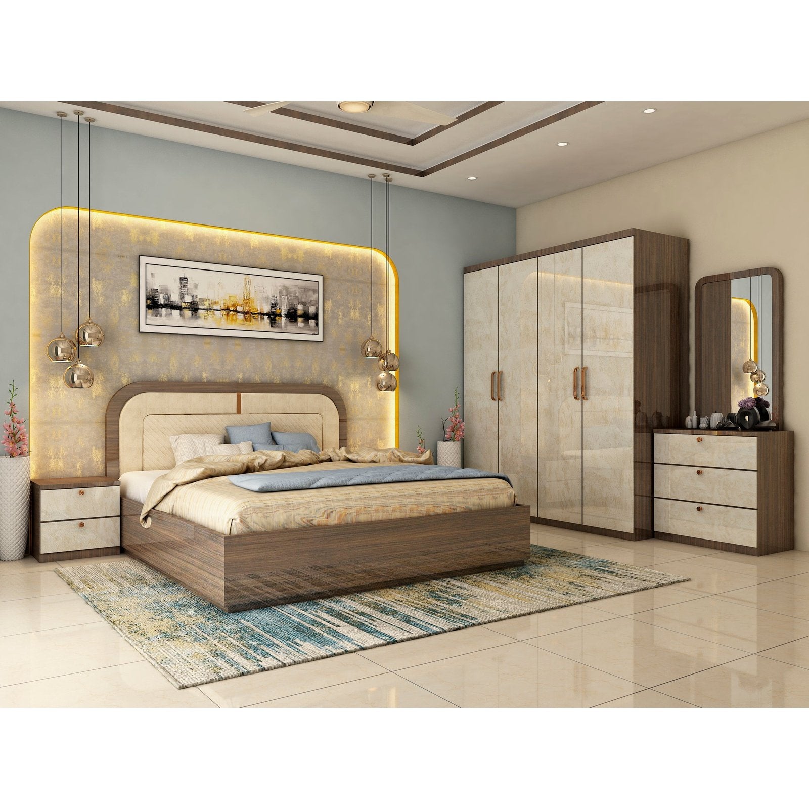 UW-9115,EMPORIO BED ROOM PACKAGE Mobel Furniture