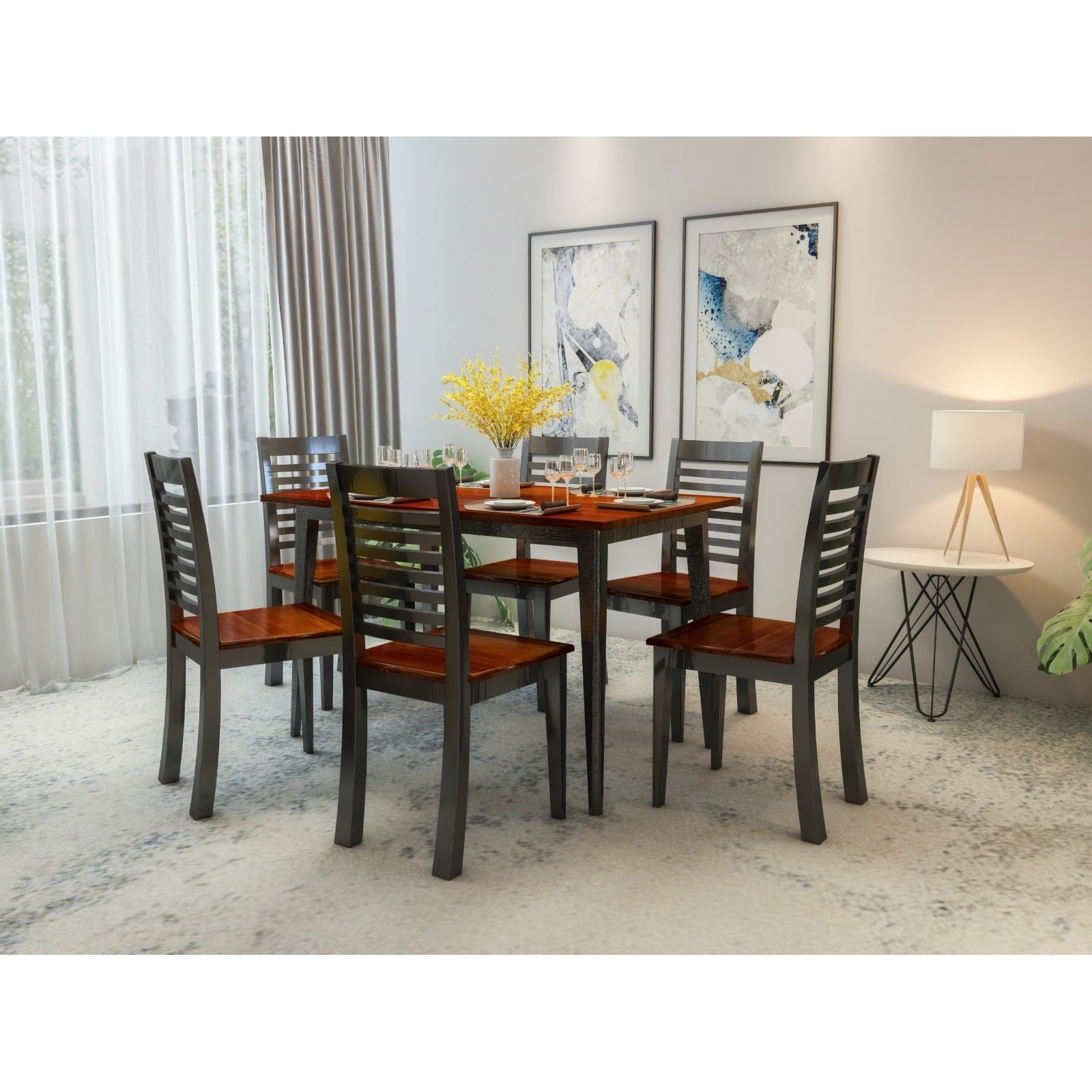 MANCHESTER DINING SET BI-COLOUR Mobel Furniture