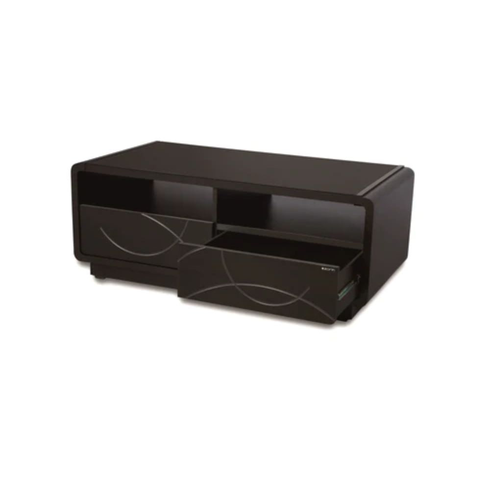 QUADRA 2DR GLASS COFFEE TABLE Mobel Furniture