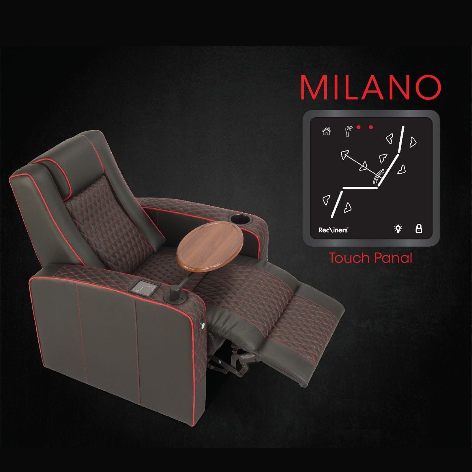 MILANO HOME THEATER RECLINER WITH 2 ARM Recliners India