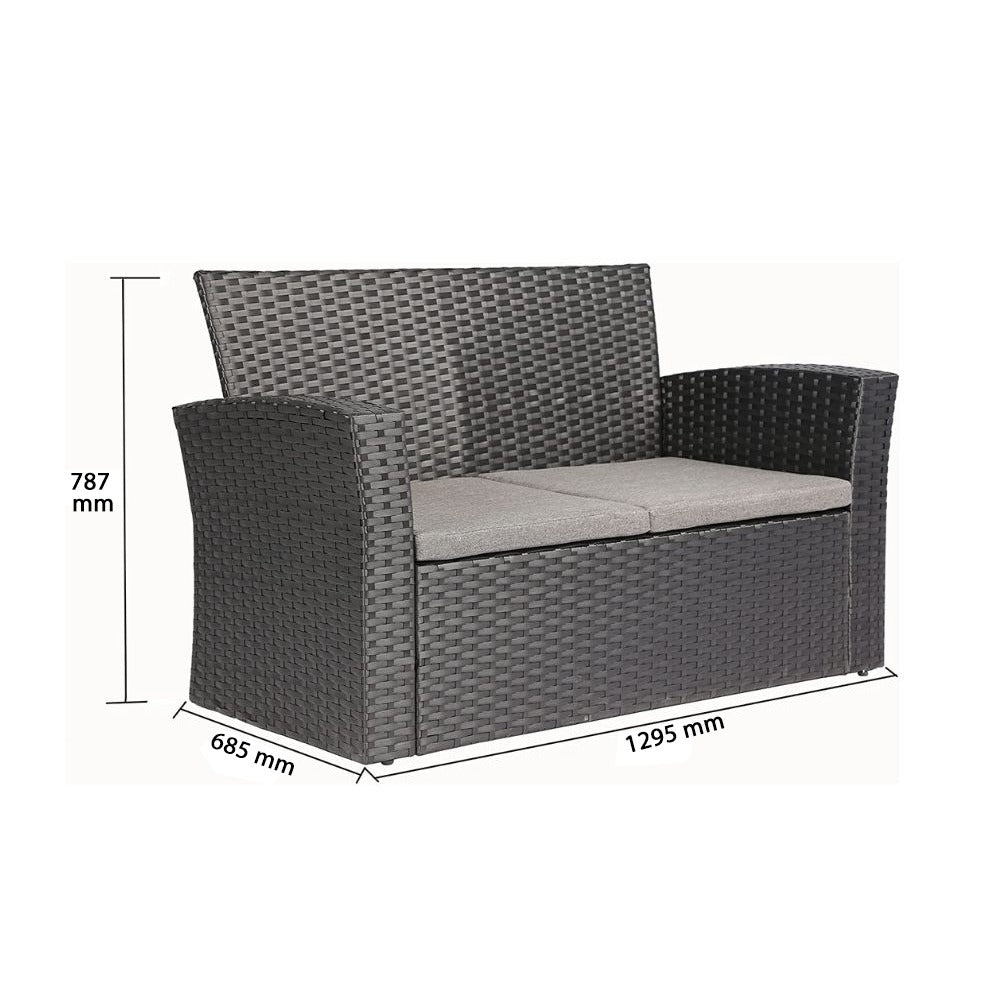 COLMAR GARDEN 4 PIECES GREY OUTDOOR SOFA SET Mobel Furniture