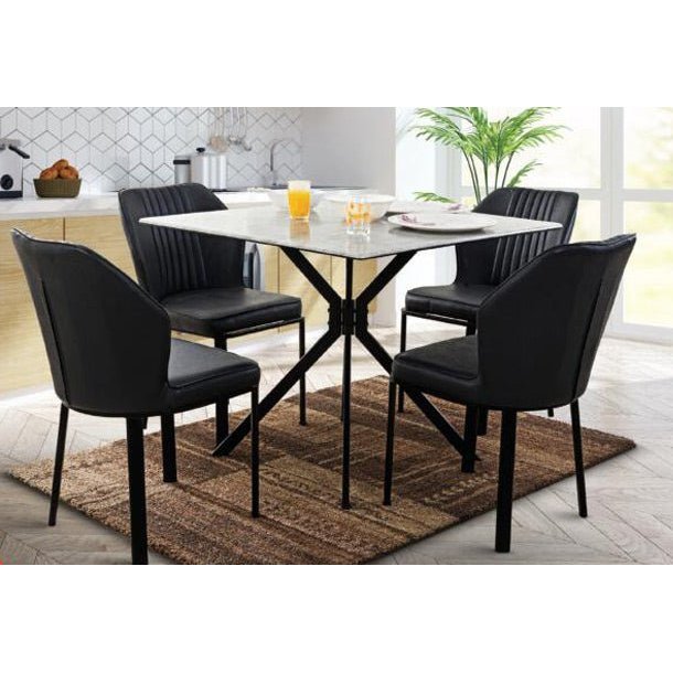 AVALON METAL DINNING SET-4 SEATER Mobel Furniture