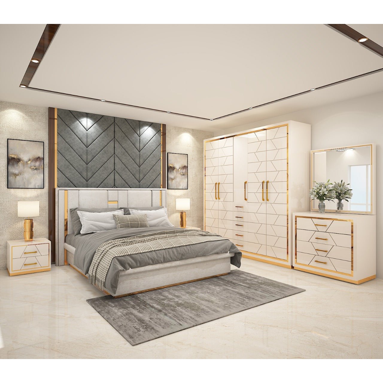 GA-CAVALLI BEDROOM PACKAGE LUXURY Mobel Furniture