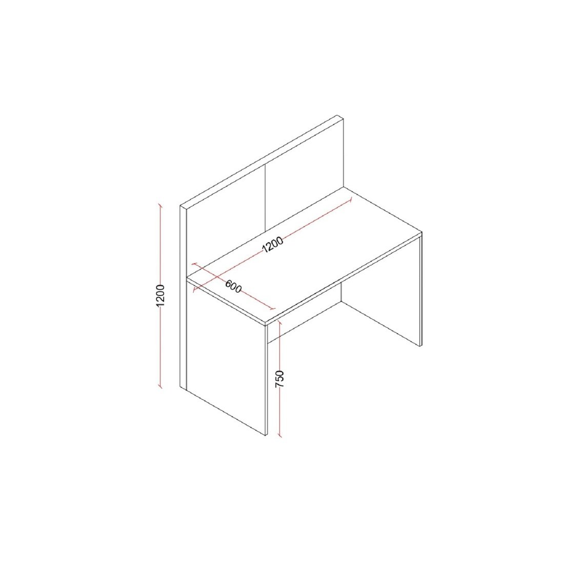 HV SERIES RECTANGULAR WORKSTATION IN PLPB Mobel Furniture