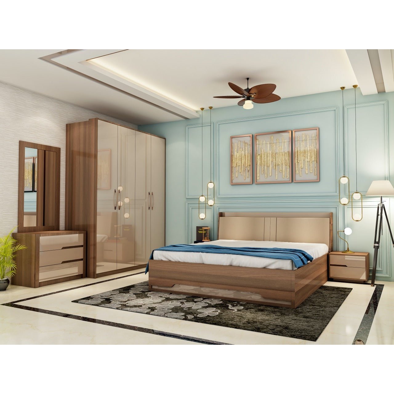 UW-2713 NEW YORK BEDROOM PACKAGE Mobel Furniture