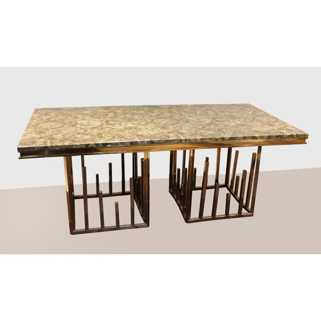 IH-A6902 ZENIT 8 SEATER TABLE SET WITH IH- B005 DINING CHAIR Mobel Furniture